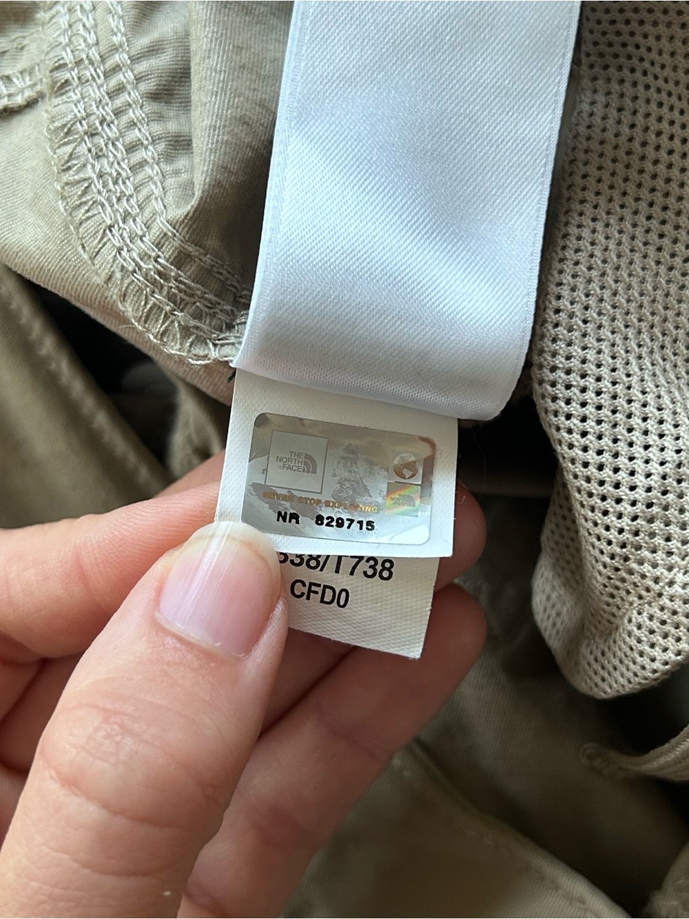 The North Face Women's 8 Long Horizon Convertible Hiking Pants Cargo Khaki Tan - Picture 8 of 11